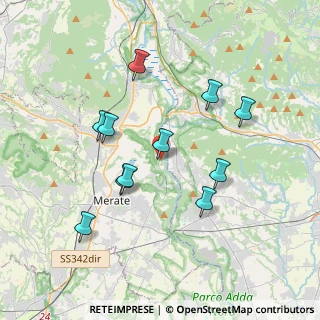 Mappa Via Cazzulino, 23898 Imbersago LC, Italia (3.47545)