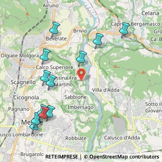 Mappa Via Cazzulino, 23898 Imbersago LC, Italia (2.5525)