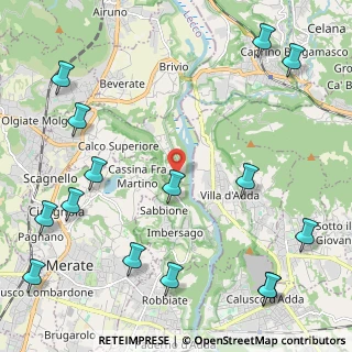 Mappa Via Cazzulino, 23898 Imbersago LC, Italia (3.04733)