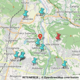Mappa Via Cazzulino, 23898 Imbersago LC, Italia (2.58273)