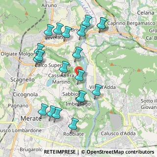 Mappa Via Cazzulino, 23898 Imbersago LC, Italia (2.1545)