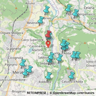 Mappa Via Cazzulino, 23898 Imbersago LC, Italia (2.25737)