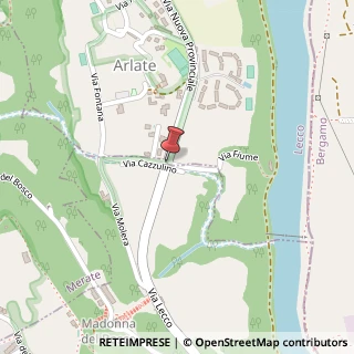 Mappa Via Fontana,  53, 23885 Calco, Lecco (Lombardia)