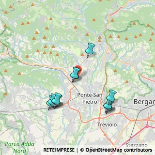 Mappa Via Borgogna, 24030 Brembate di Sopra BG, Italia (3.84167)