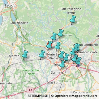 Mappa Via Borgogna, 24030 Brembate di Sopra BG, Italia (6.87133)