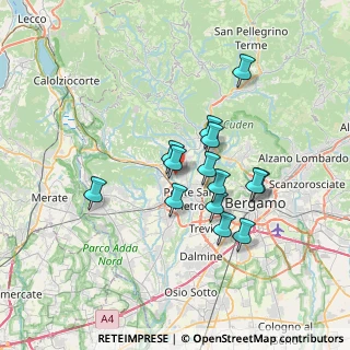 Mappa Via Borgogna, 24030 Brembate di Sopra BG, Italia (5.71)