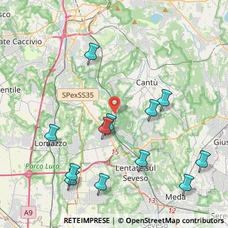 Mappa Via Indipendenza, 22063 Cantù CO, Italia (4.9775)