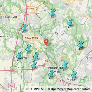 Mappa Via Indipendenza, 22063 Cantù CO, Italia (5.51833)