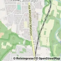 Kaart Cadorago