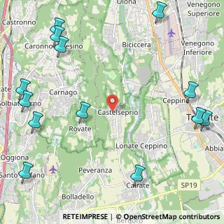 Mappa Via Pra' Collegio, 21050 Castelseprio VA, Italia (3.22077)