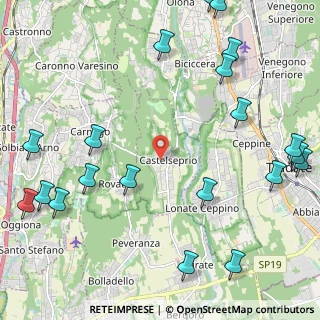 Mappa Via Pra' Collegio, 21050 Castelseprio VA, Italia (3.04)