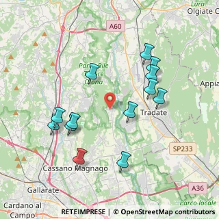 Mappa Via Pra' Collegio, 21050 Castelseprio VA, Italia (3.87385)