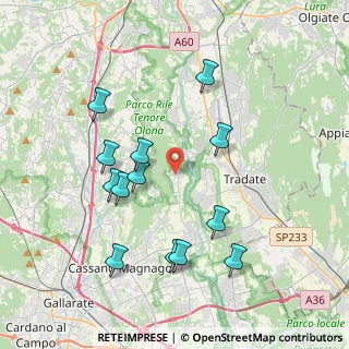 Mappa Via Pra' Collegio, 21050 Castelseprio VA, Italia (3.89692)