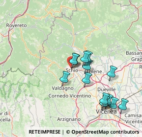 Mappa Via 36015, 36015 Schio VI, Italia (14.39857)