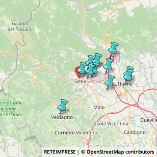 Mappa Via San Rocco, 36015 Schio VI, Italia (5.51)