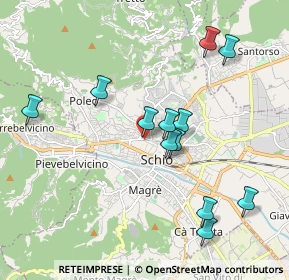 Mappa Via 36015, 36015 Schio VI, Italia (1.895)