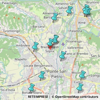 Mappa Via Don Gotti, 24030 Brembate di Sopra BG, Italia (2.63929)