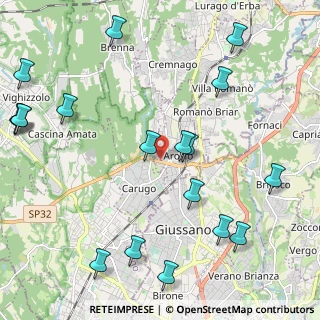 Mappa Via Don Guanella, 22060 Arosio CO, Italia (2.77056)