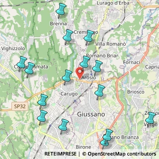 Mappa Via Don Guanella, 22060 Arosio CO, Italia (2.55267)