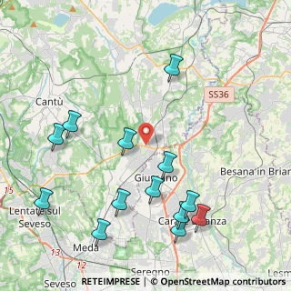Mappa Via Don Guanella, 22060 Arosio CO, Italia (4.79923)