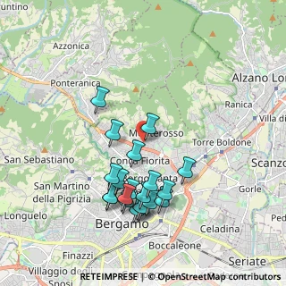 Mappa Via Giovanni Acquaderni, 24123 Bergamo BG, Italia (1.854)