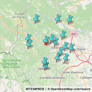 Mappa 36036 Torrebelvicino VI, Italia (6.95)