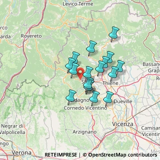 Mappa 36036 Torrebelvicino VI, Italia (9.90882)