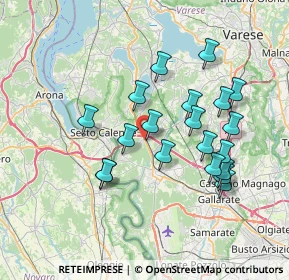 Mappa Via Sempione, 21029 Vergiate VA, Italia (6.8005)