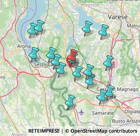 Mappa Via Sempione, 21029 Vergiate VA, Italia (6.53706)