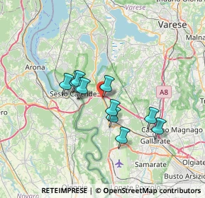 Mappa Via Sempione, 21029 Vergiate VA, Italia (5.17455)