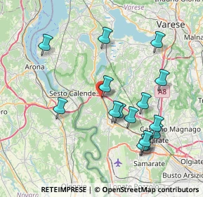 Mappa Via Sempione, 21029 Vergiate VA, Italia (7.85733)