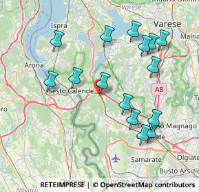 Mappa Via Sempione, 21029 Vergiate VA, Italia (8.014)