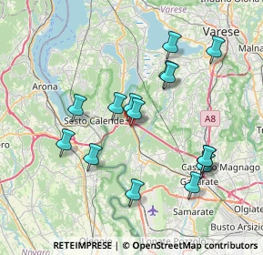 Mappa Via Sempione, 21029 Vergiate VA, Italia (7.282)