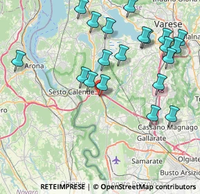 Mappa Via Sempione, 21029 Vergiate VA, Italia (9.073)
