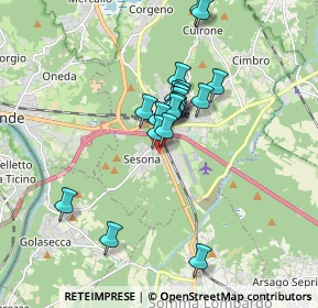 Mappa Via Sempione, 21029 Vergiate VA, Italia (1.3885)