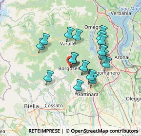 Mappa Via Pier Celestino Gilardi, 13011 Borgosesia VC, Italia (11.37579)