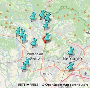 Mappa Via Roma, 24030 Valbrembo BG, Italia (4.00714)