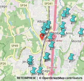Mappa Via Felice Casorati, 21041 Albizzate VA, Italia (1.014)