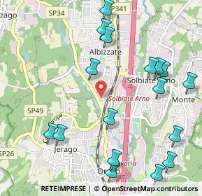 Mappa Via Felice Casorati, 21041 Albizzate VA, Italia (1.27176)