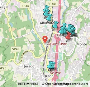 Mappa Via Felice Casorati, 21041 Albizzate VA, Italia (1.0225)