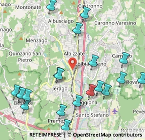 Mappa Via Felice Casorati, 21041 Albizzate VA, Italia (2.559)