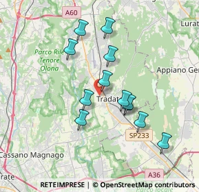 Mappa Via Baracca, 21049 Tradate VA, Italia (3.16083)