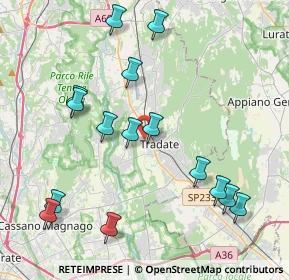 Mappa Via Baracca, 21049 Tradate VA, Italia (4.452)