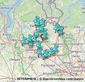 Mappa Via Baracca, 21049 Tradate VA, Italia (9.923)