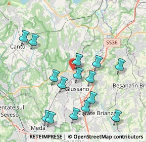 Mappa Via Don Luigi Guanella, 22060 Arosio CO, Italia (4.15267)