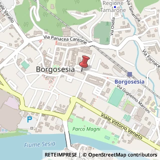 Mappa Via Geometra Sesone, 8, 13011 Borgosesia, Vercelli (Piemonte)