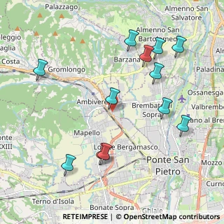 Mappa Via Giovanni Gandolfi, 24030 Mapello BG, Italia (2.26167)