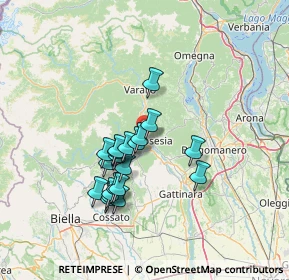 Mappa Via Mombarone, 13011 Borgosesia VC, Italia (11.5245)