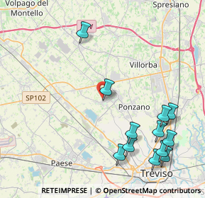 Mappa Vicolo della Serenissima, 31050 Ponzano Veneto TV, Italia (5.0125)