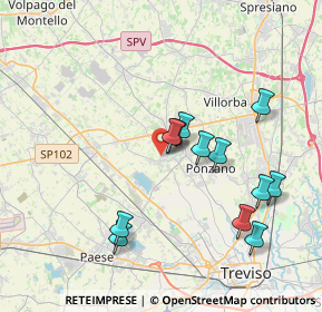 Mappa Vicolo della Serenissima, 31050 Ponzano Veneto TV, Italia (3.64833)